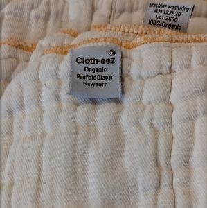 Cloth-eez organic newborn prefolds diapers lot of 12
